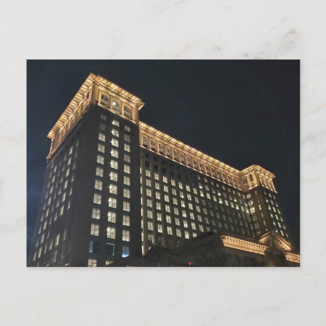 Carte Postale Gare de Detroit (Devant)