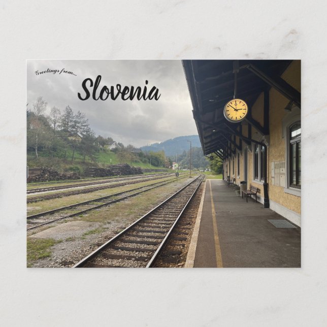 Carte Postale Gare de Dravograd Slovénie (Devant)