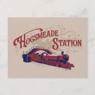 Carte Postale Gare de HOGSMEADE Graphique Vintage