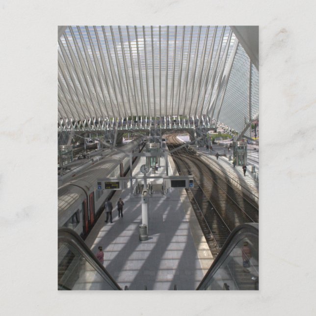 Carte Postale Gare de Liège-Guillemins (Devant)