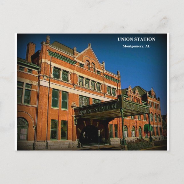Carte Postale GARE DE L'UNION - Montgomery, Alabama (Devant)