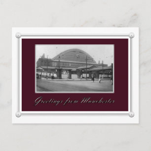 Carte Postale Gare de Manchester vintage