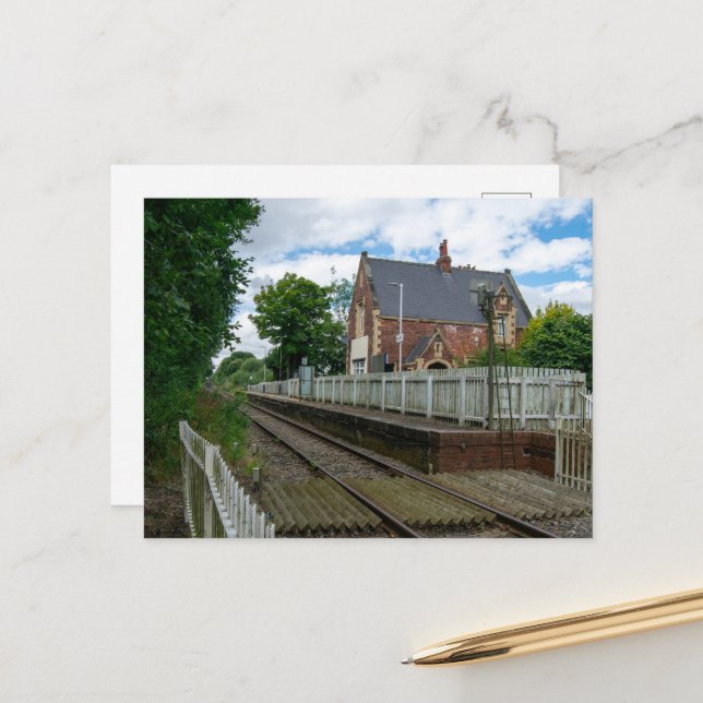 Carte Postale Gare de Rawcliffe (Devant/Arrière en situation)
