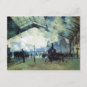 Carte Postale Gare de Saint-Lazare, train de Normandie par Claud