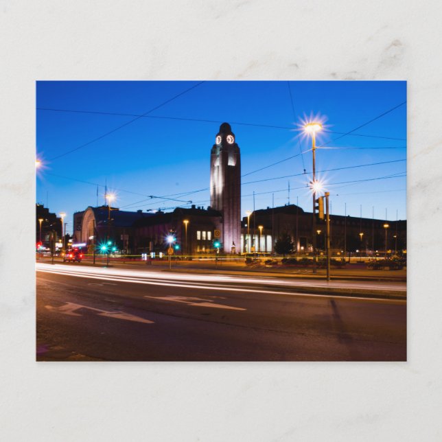 Carte Postale Gare d'Helsinki (Devant)