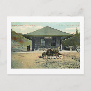 Carte Postale Gare, Ho Ho Kus, New Jersey Vintage