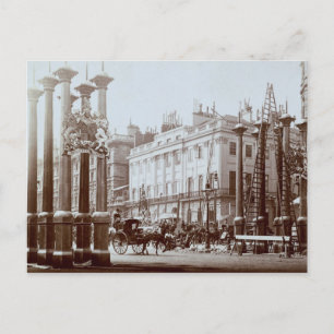 Carte Postale Garez la ruelle étant décorée pour le diamètre de