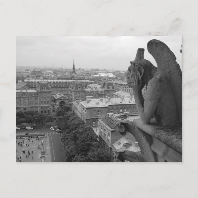 Carte Postale Gargouille 2 de Notre Dame (Devant)