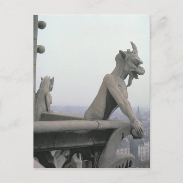 Carte Postale Gargoyle de la balustrade de la Grande (Devant)