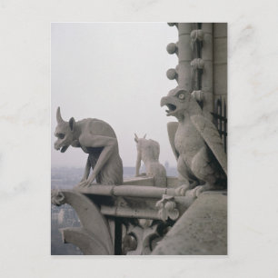 Carte Postale Gargoyles sur la balustrade de la Grande