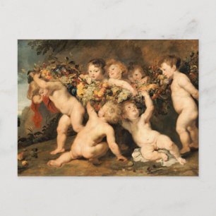 Carte Postale Garland of Fruits - Rubens