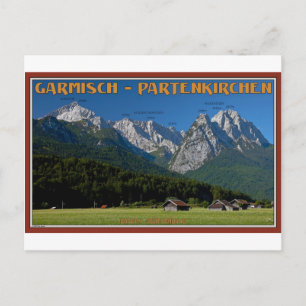 Carte Postale Garmisch - Le Zugspitze et l'Alpspitze