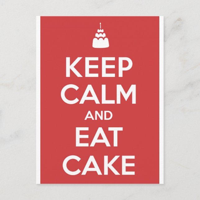 Carte Postale Gâteau (Devant)