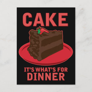 Carte Postale Gâteau, c'est quoi pour DInner