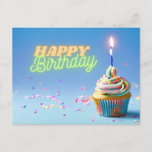 Carte Postale Gâteau d'anniversaire
