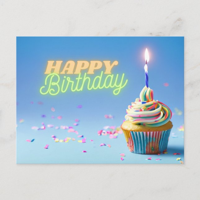 Carte Postale Gâteau d'anniversaire (Devant)