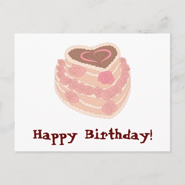 Carte Postale Gâteau d'anniversaire (Devant)