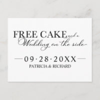 Gâteau Gratuit Drôle Mariage Économisez La Date No