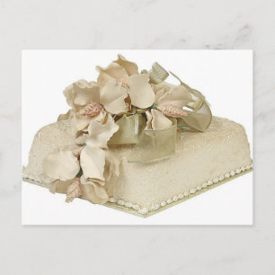 Carte Postale Gâteau Mariage carré
