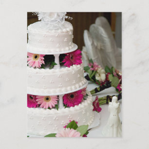Carte Postale Gâteau Mariage Gerber Daisy
