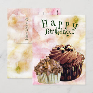 Carte Postale Gâteaux d'anniversaire joyeux Carton 