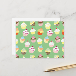 Carte Postale Gâteaux décorés délicieux pour anniversaire