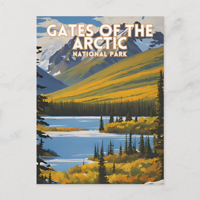 Carte Postale Gates of the Arctic National Park Alaska (Devant)