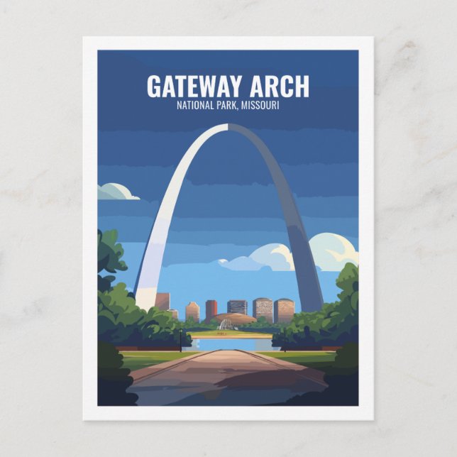 Carte Postale Gateway Arch National Park Missouri USA (Devant)