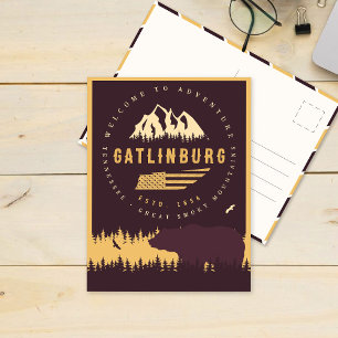 Carte Postale Gatlinburg Tennessee Ours Pins Nature