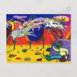 Carte Postale Gator et Ghost Riders