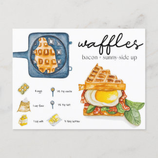Carte postale - gaufre