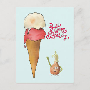 Carte Postale Gaufre à glace