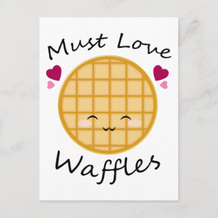 Carte Postale gaufre de Kawaii