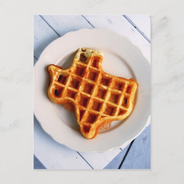 Carte Postale gaufre texane (Devant)