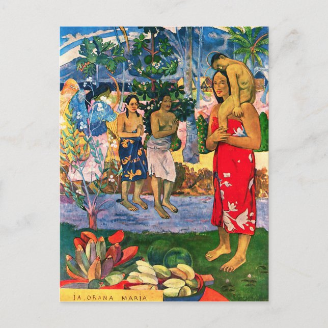 Carte postale Gauguin Ia Orana Maria (Devant)
