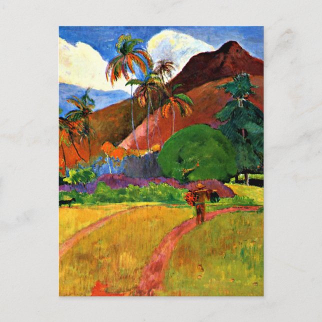 Carte Postale Gauguin - Les montagnes tahitiennes (Devant)