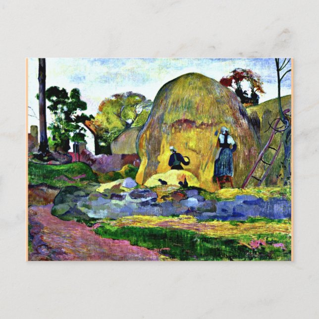 Carte Postale Gauguin - Récolte d'or (Devant)