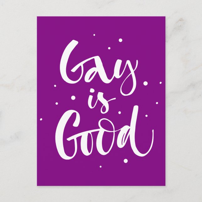 Carte Postale Gay est bon (Devant)