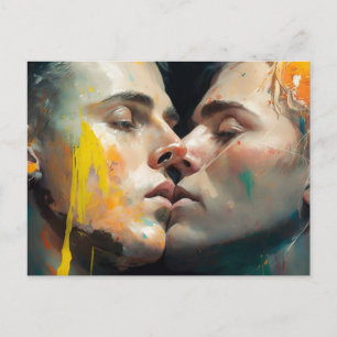 Carte postale Gay Kiss