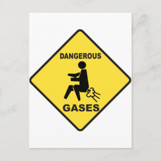 Carte Postale Gaz dangereux