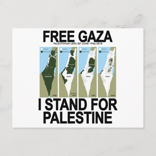 Carte Postale GAZA PALESTINE.png GRATUIT SÉCURITÉ (Devant)
