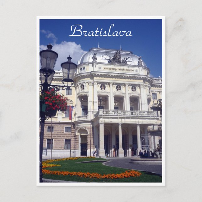 Carte Postale gazon du théâtre de bratislava (Devant)