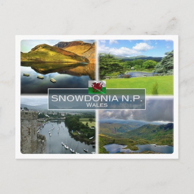 Carte Postale GB Royaume-Uni - Pays de Galles - Snowdonia N.P. (Devant)
