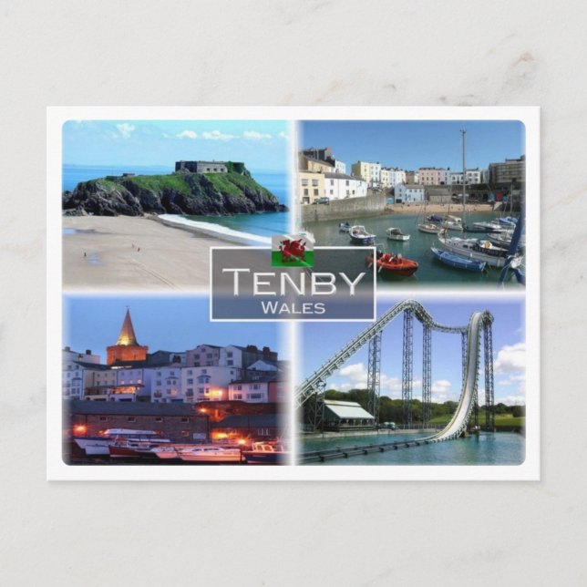 Carte Postale GB Royaume-Uni - Pays de Galles - Tenby - (Devant)