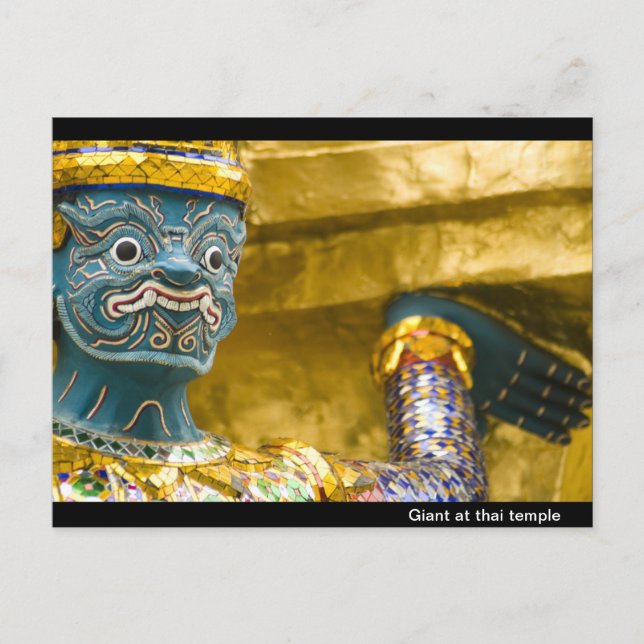 Carte Postale Géant au temple thai (Devant)