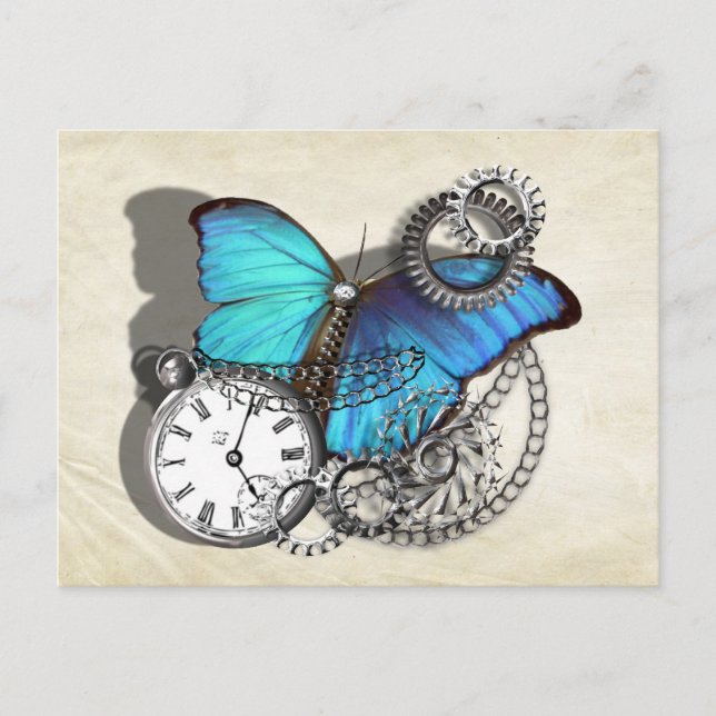 Carte Postale Gears victorien Steampunk (Devant)