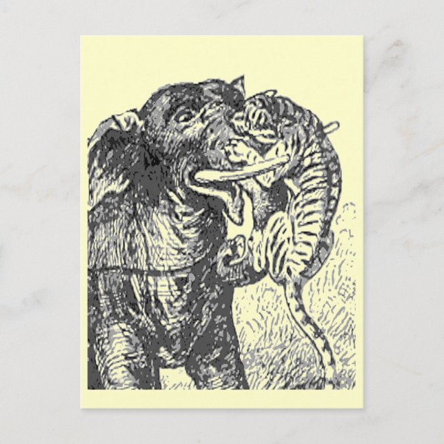 Carte Postale Geaux Purple et Gold Tigers (Devant)