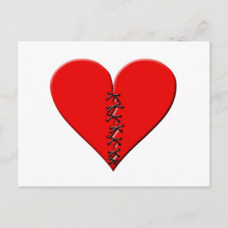 Carte Postale Gebrochenes, geflicktes Herz