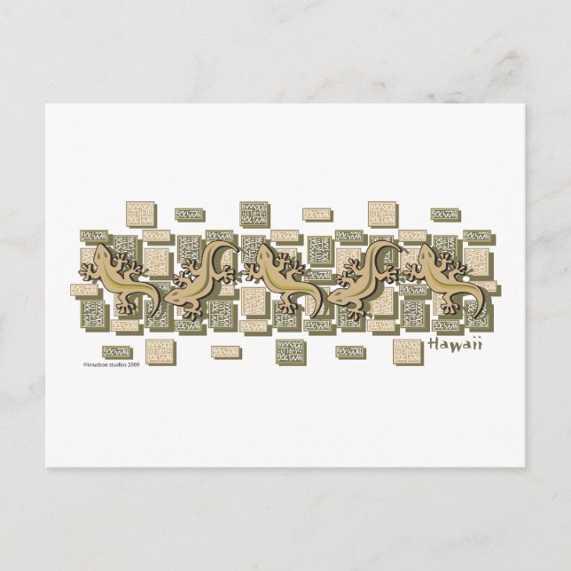 CARTE POSTALE GECKO (Devant)