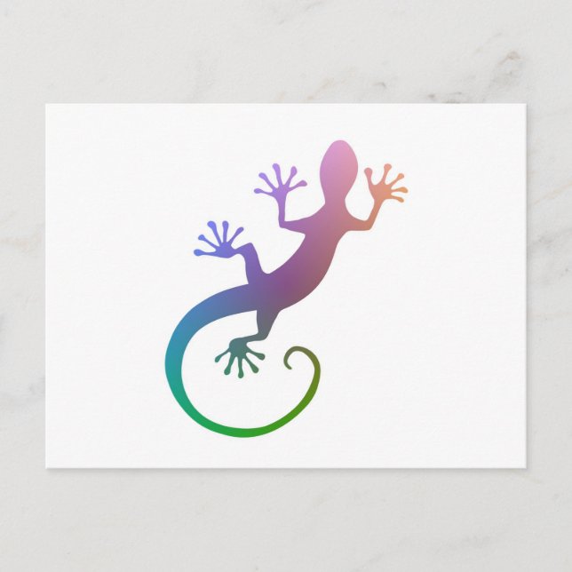 Carte Postale Gecko coloré (Devant)